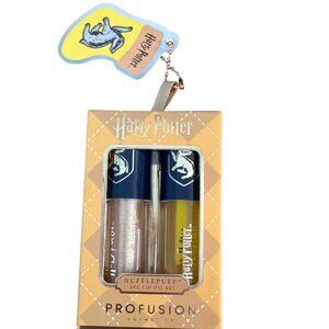 Harry Potter Hufflepuff 2 Pc Lip Oil Set By Profusion Cosmetics New in Box